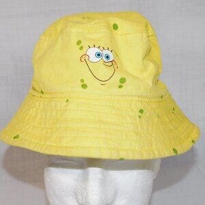 Sponge Bob Square Pants Yellow Bucket Hat Toddler Kids / Child 3-5 Years